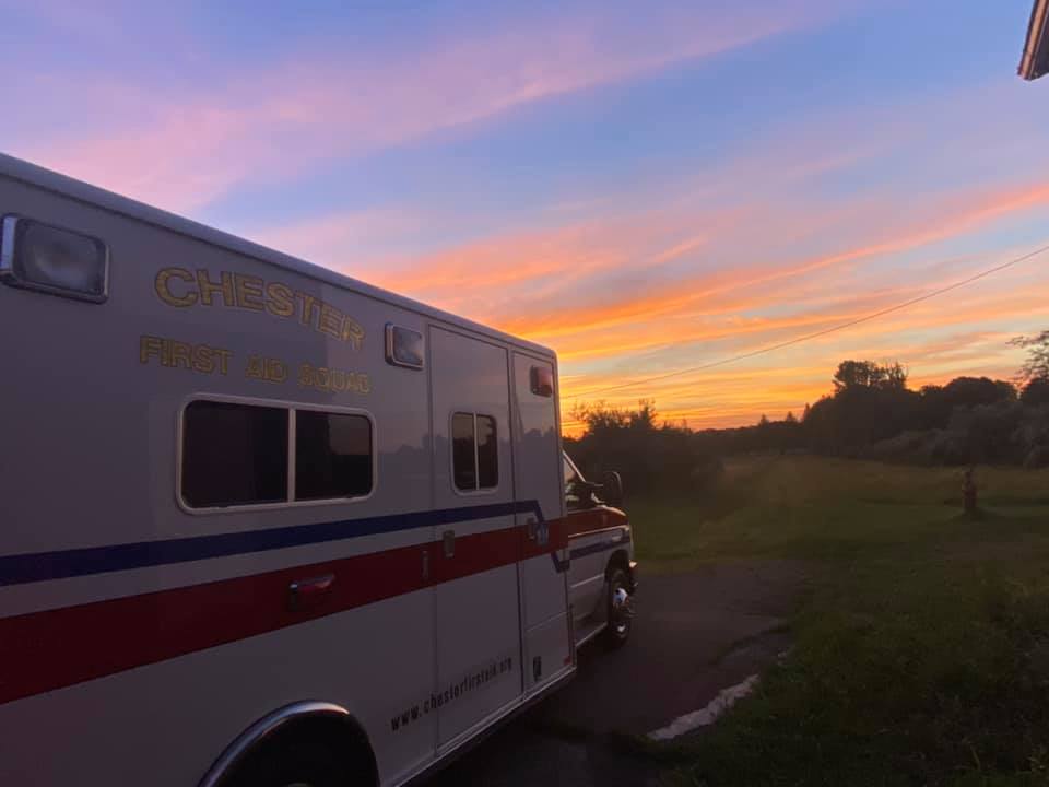 CFAS Ambulance at sundown