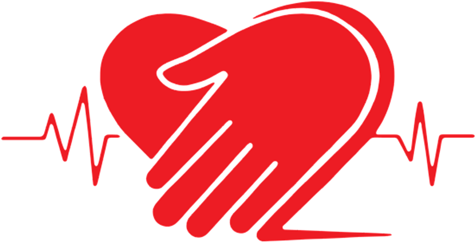 CPR image with heart and hands