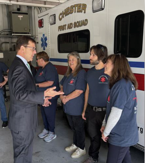 U.S. Rep. Thomas Kean Jr speaks with CFAS Members